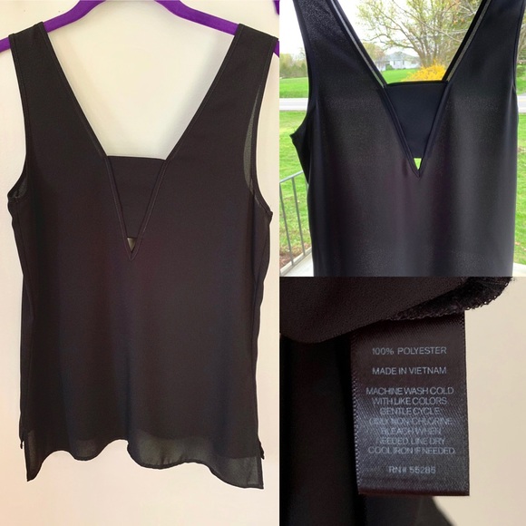 Express Tops - Express Black Tank